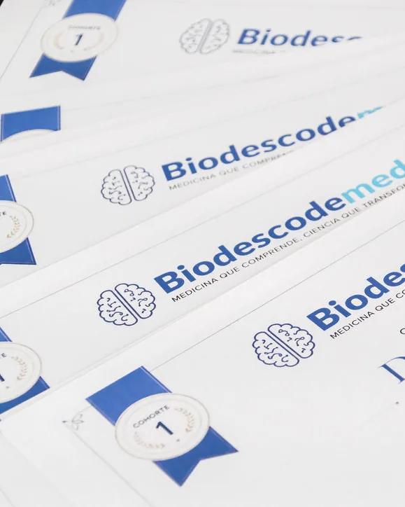 Diplomas de participación del Curso Intensivo de Biodescodificación Médica